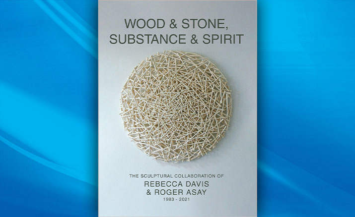 A book titled Wood & Stone, Substance & Spirit